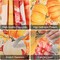 Pumpkin Table Runner 13x72 Inch – Orange Pumpkin, Flowers & Leaves, Autumn Thanksgiving Harvest Table Decor for Kitchen, Dining, Holiday & Party (Pumpkin)